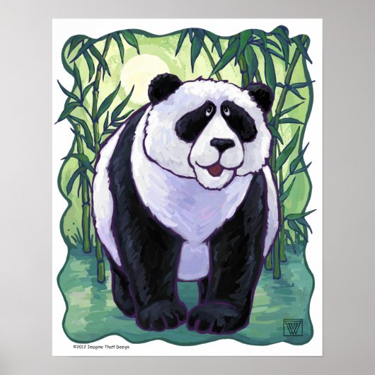 Niedliche Panda Bear Art Poster (Vorne)