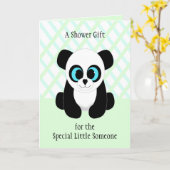 Niedliche Panda Bear Baby Showcard Karte (Gelbe Blume)