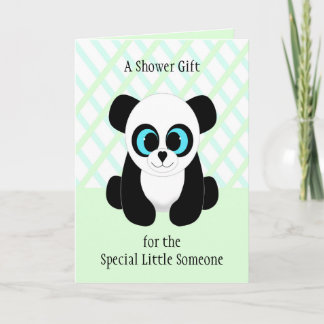 Niedliche Panda Bear Baby Showcard Karte