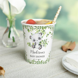 Niedliche Panda Bear Cub Bamboo Greenerity Baby Du Pappbecher