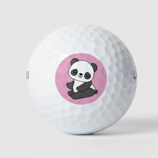 Niedliche Panda Bear Golf Balls Golfball (Vorderseite)