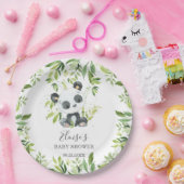 Niedliche Panda Bear Greenerity Baby Dusche Geburt Pappteller (Party)