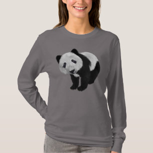 NIEDLICHE PANDA BEAR LADIES T - SHIRT