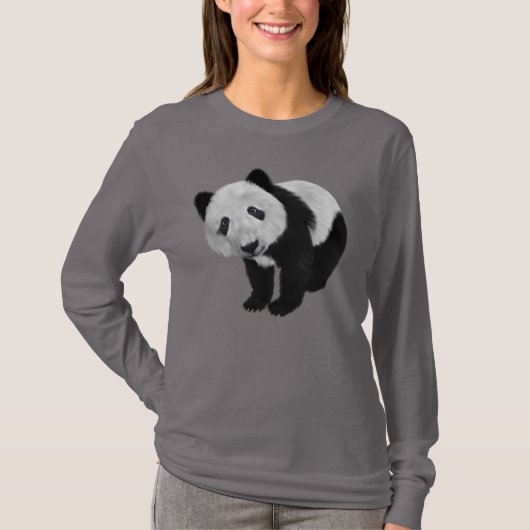 NIEDLICHE PANDA BEAR LADIES T - SHIRT (Vorderseite)