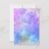 Niedliche Panda Bear Watercolor Kinderdusche Einla Karte (Rückseite)