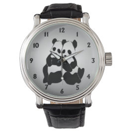 Niedliche Panda Bears Armbanduhr