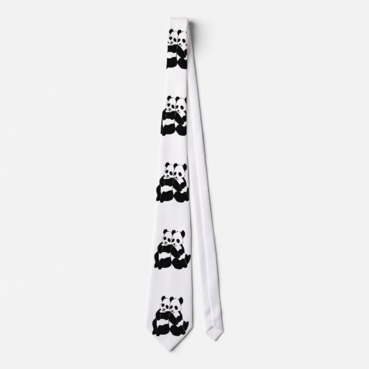 Niedliche Panda Bears Krawatte (Vorderseite)