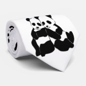 Niedliche Panda Bears Krawatte (Gerollt)