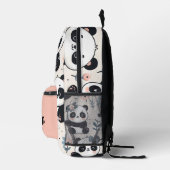 Niedliche Panda Bears Personalisiert Bedruckter Rucksack (Rechts)