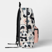 Niedliche Panda Bears Personalisiert Bedruckter Rucksack (Links)
