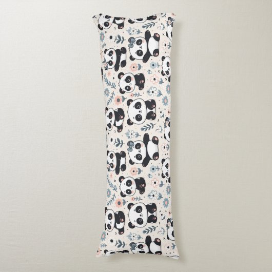 Niedliche Panda Bears Seitenschläferkissen (Vorderseite Vertikal)