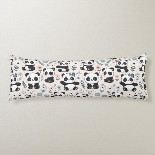 Niedliche Panda Bears Seitenschläferkissen (Vorderseite)