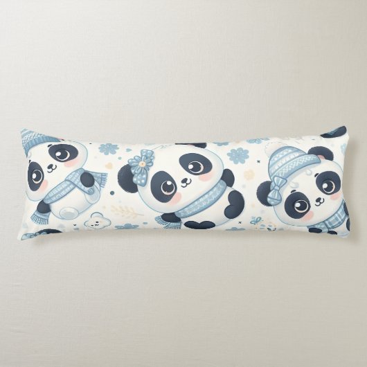 Niedliche Panda Bears Seitenschläferkissen (Vorderseite)