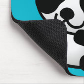 Niedliche Panda-Cartoon-Grafik Mousepad (Ecke)
