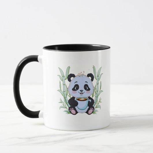 Niedliche Panda Coffee Tasse - Adorable Bamboo Art (Links)