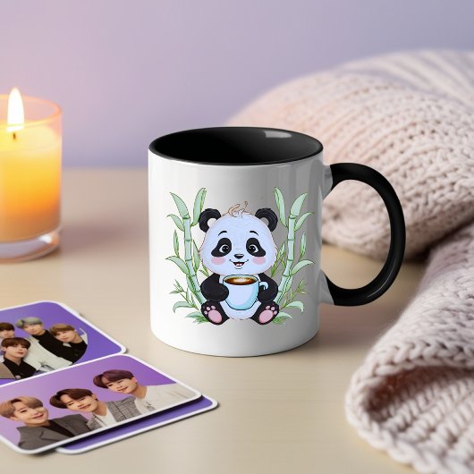 Niedliche Panda Coffee Tasse - Adorable Bamboo Art