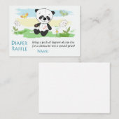 Niedliche Panda Diaper Raffelkarten Platzkarte (Vorne/Hinten)
