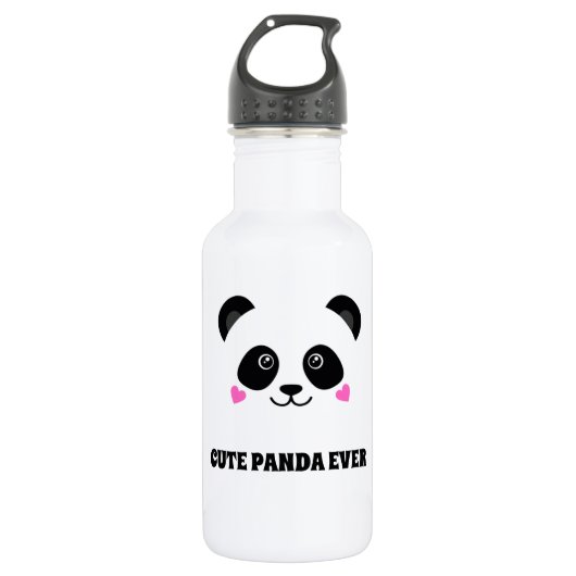 Niedliche Panda-Ess-Flasche Edelstahlflasche (Vorderseite)