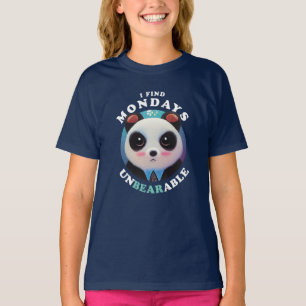 Niedliche Panda findet Montage unerträglich Börs T-Shirt