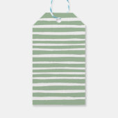 Niedliche Panda & Foliage Neutral Baby Dusche Viel Geschenkanhänger (Rückseite)