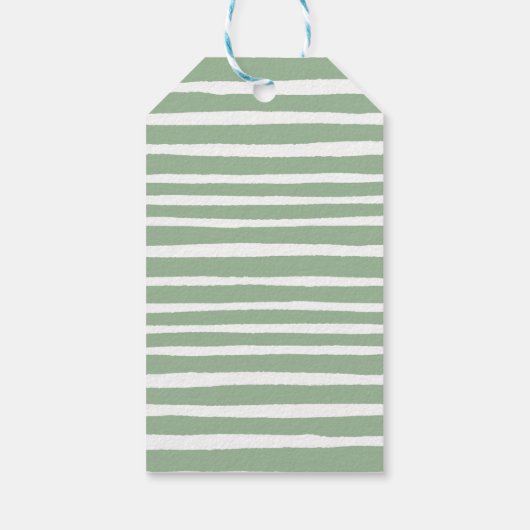 Niedliche Panda & Foliage Neutral Baby Dusche Viel Geschenkanhänger (Rückseite)