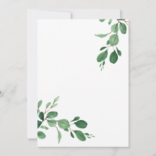 Niedliche Panda Gender Neutral Greenerity Baby Dus Einladung (Rückseite)