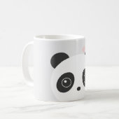 Niedliche Panda-Grau-Tasse Kaffeetasse (Vorderseite Links)