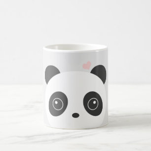 Niedliche Panda-Grau-Tasse Kaffeetasse