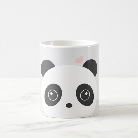 Niedliche Panda-Grau-Tasse Kaffeetasse (Mittel)