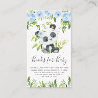 Niedliche Panda Greenery Blue Floral Books for Bab