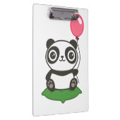 Niedliche Panda-Illustration Klemmbrett (Rechts)