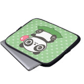 Niedliche Panda-Illustration Laptopschutzhülle (Vorne Knopf)