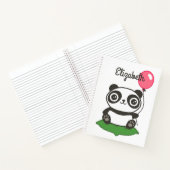 Niedliche Panda-Illustration Notizblock (Innenseite)