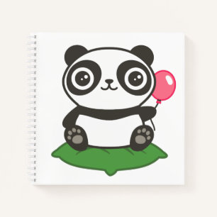 Niedliche Panda-Illustration Notizblock