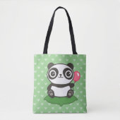 Niedliche Panda-Illustration Tasche (Vorderseite)