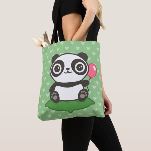 Niedliche Panda-Illustration Tasche (Von Nahem)