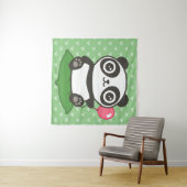 Niedliche Panda-Illustration Wandteppich (Beispiel (Horizontal))