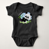 Niedliche Panda-individuelle Name-Kleidung