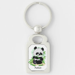 Niedliche Panda individuelle Name-Schlüsselkette Schlüsselanhänger