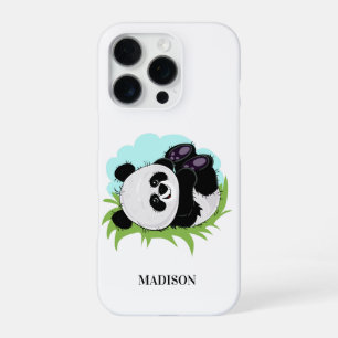 Niedliche Panda individuelle Name-Telefonfälle iPhone 16 Pro Hülle