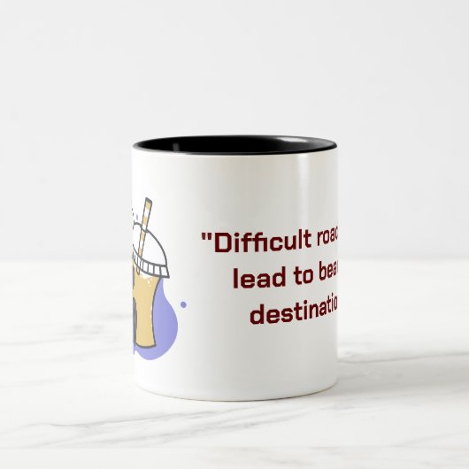 Niedliche Panda-Kaffee-Tasse Zweifarbige Tasse (Mittel)