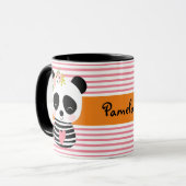 Niedliche Panda Kaffee/Tee-Tasse Tasse (Vorderseite Links)