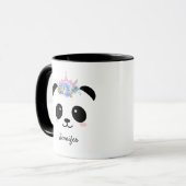 Niedliche Panda Königin personalisiert Tasse (Vorderseite Links)