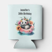 Niedliche Panda-Kühlung in einer Innentröhre Dosenkühler (Rückseite)