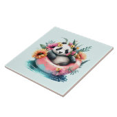 Niedliche Panda-Kühlung in einer Innentröhre Fliese (Seite)