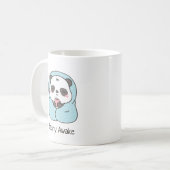 Niedliche Panda mit Blanket-Früh-Puppe Kaffeetasse (Vorderseite Links)