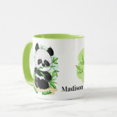 Niedliche Panda-Name-Tassen Tasse (Vorderseite Links)
