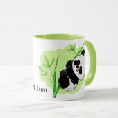 Niedliche Panda-Name-Tassen Tasse (VorderseiteRechts)