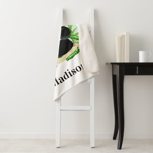 Niedliche Panda-Namedecken Sherpadecke (Beispiel)