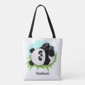 Niedliche Panda-Nametaschen Tasche (Rückseite)